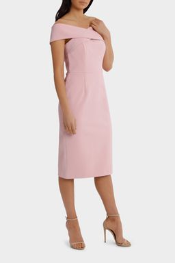 Wayne Cooper Cross Front Dress Rose Pink Size 16 for rent on The Volte - image 2