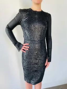 Alex Perry Long Sleeve Dress Black Size 6 for rent on The Volte - image 1