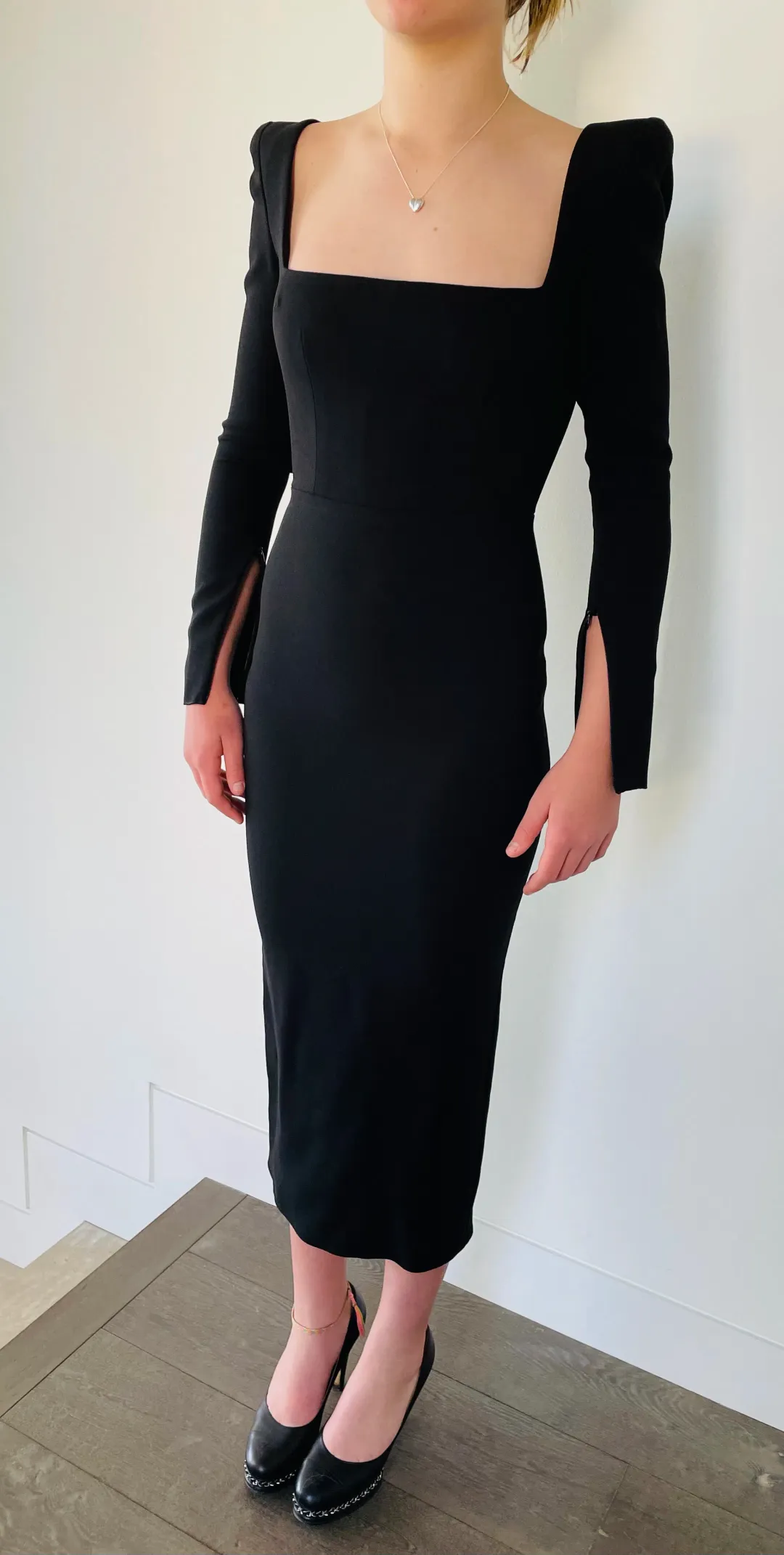 Alex Perry Baird Dress Black Size 4 for rent on The Volte - main image
