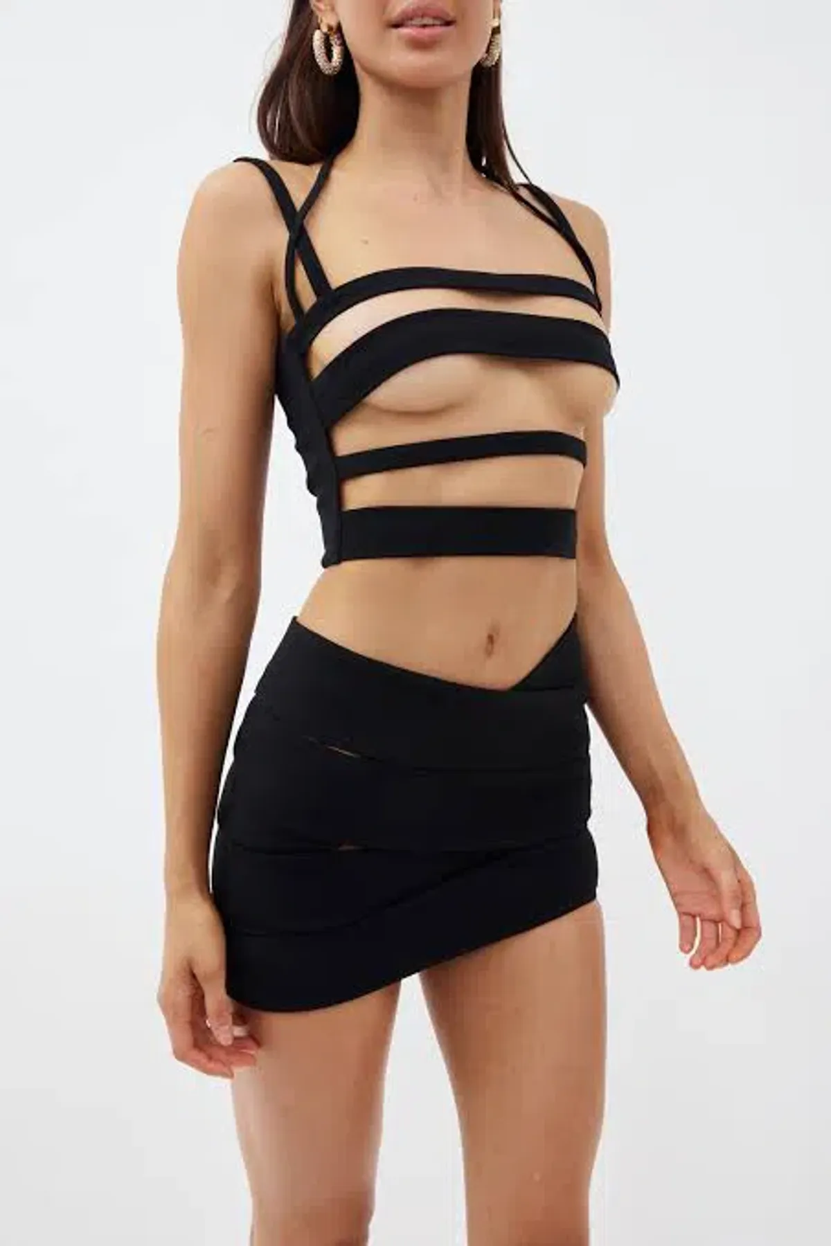 Monot Bandage Top Black Size 2 for rent on The Volte - main image