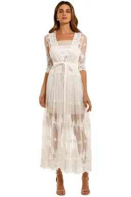 Spell Canyon Moon Mesh Duster White Size L for rent on The Volte - image 1