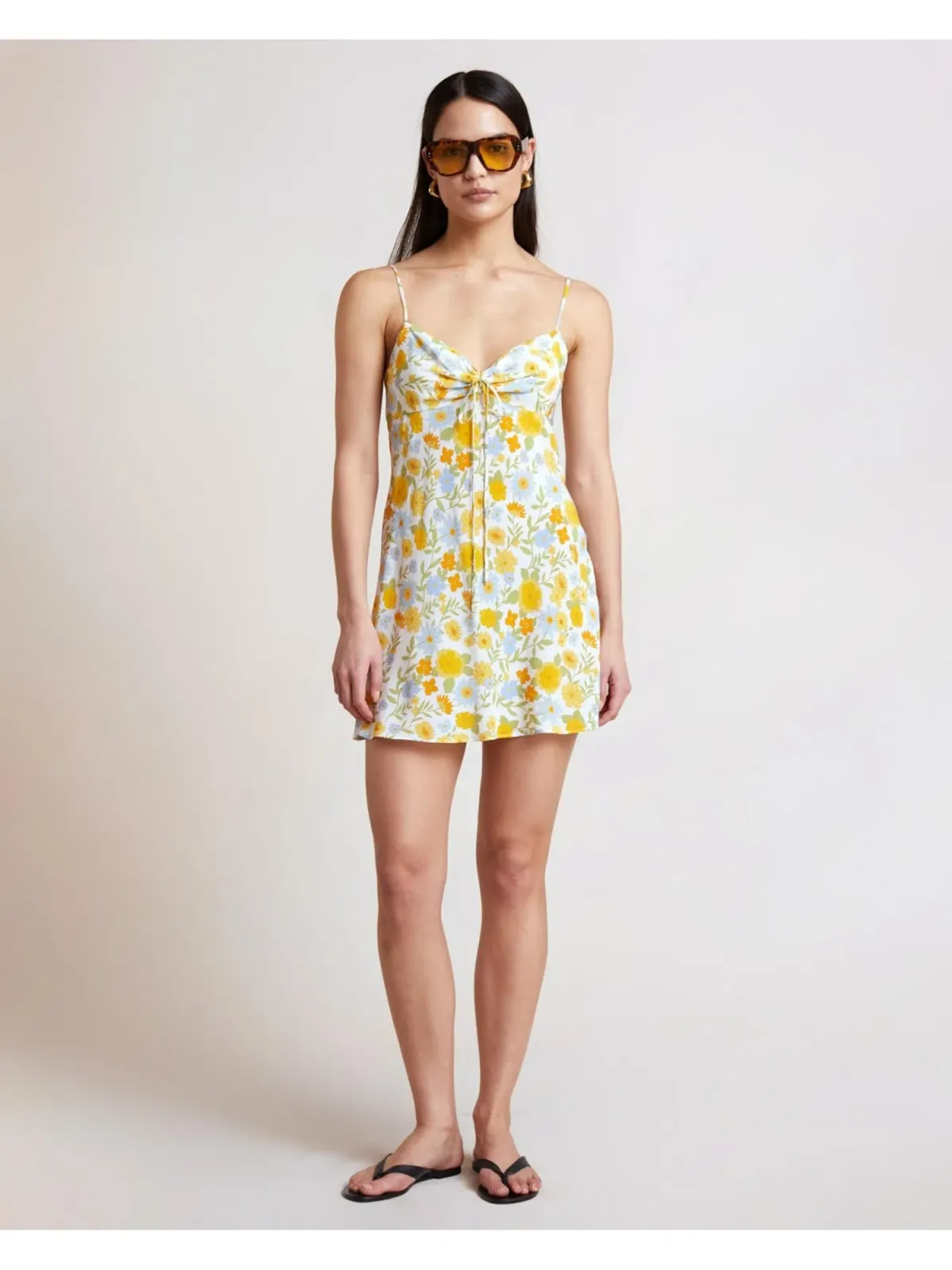 Bec & Bridge Cali Sun Mini Dress Print Size AU 6  for rent on The Volte - main image