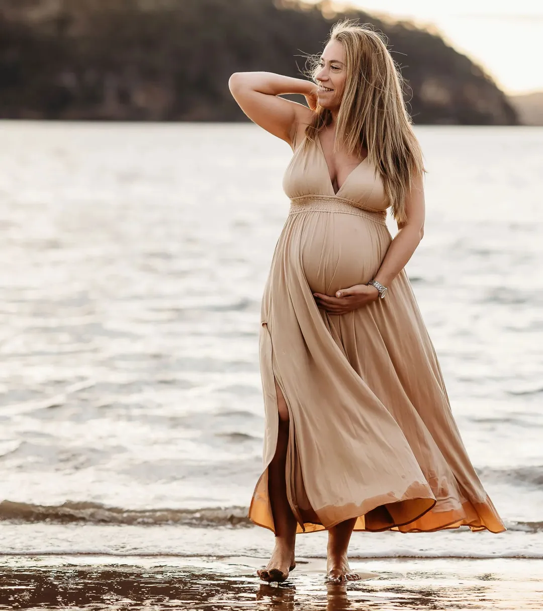 We Are Reclamation 'Everyday Is Joy' Slip Dress Nude - One Size Fits Most (XS-XXXL) for rent on The Volte - main image