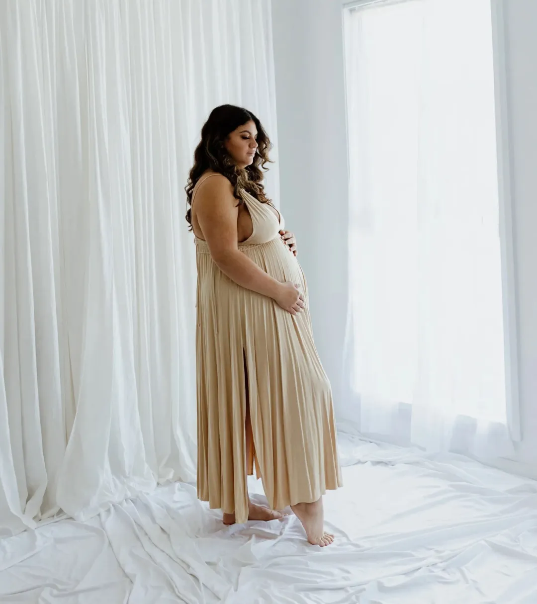 We Are Reclamation 'Everyday Is Joy' Slip Dress Nude - One Size Fits Most (XS-XXXL) for rent on The Volte - main image