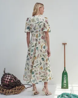 Alemais Wanda Midi Dress Print Size 12  for rent on The Volte - image 4
