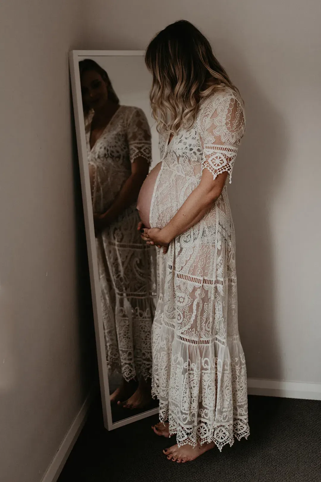 Spell & The Gypsy Rhiannon Gown Cream Size XL for rent on The Volte - main image