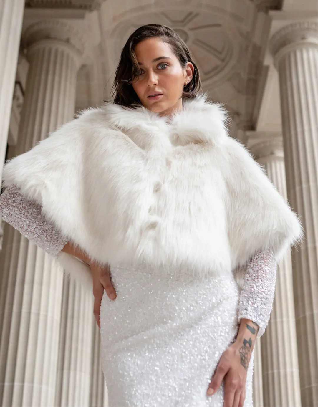Unreal Fur Nord Cape Ivory One Size  for rent on The Volte - main image