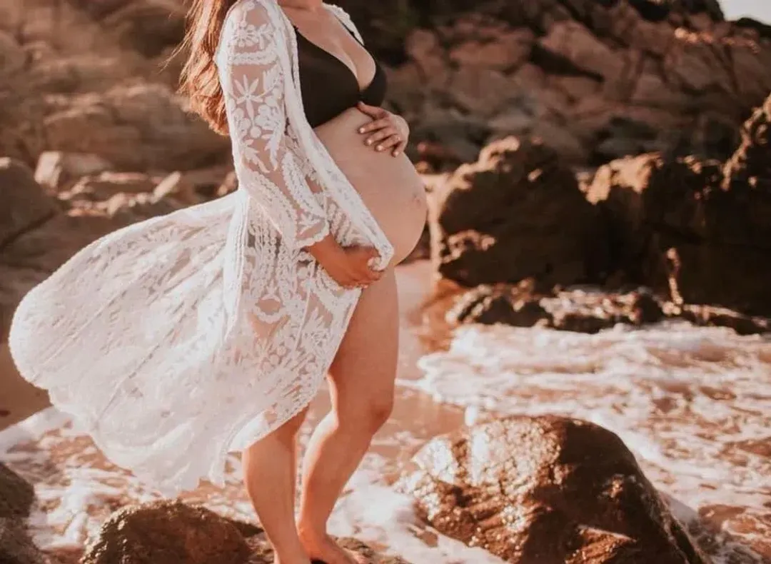Coven & Co Raven Lace Kimono White One Size for rent on The Volte - main image