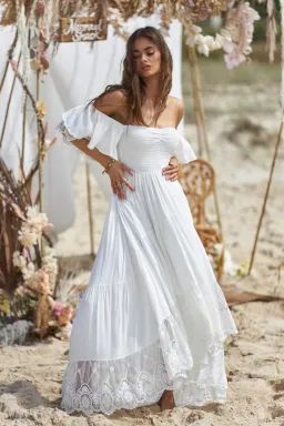 Coven & Co Folklore Gown White Size M / AU 12 for rent on The Volte - image 1