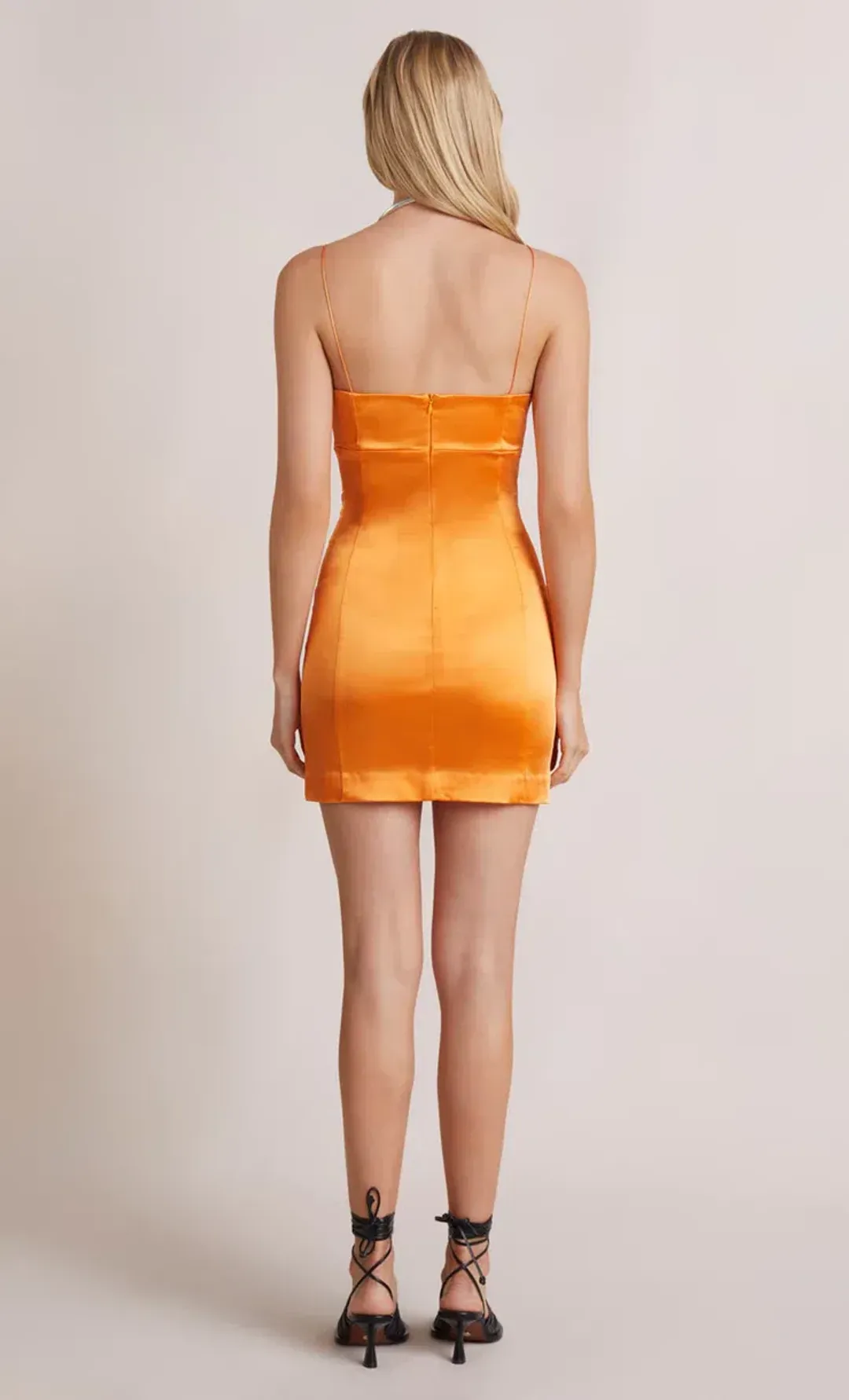 Bec & Bridge Stella Mini Dress Orange Size 8 for rent on The Volte - main image