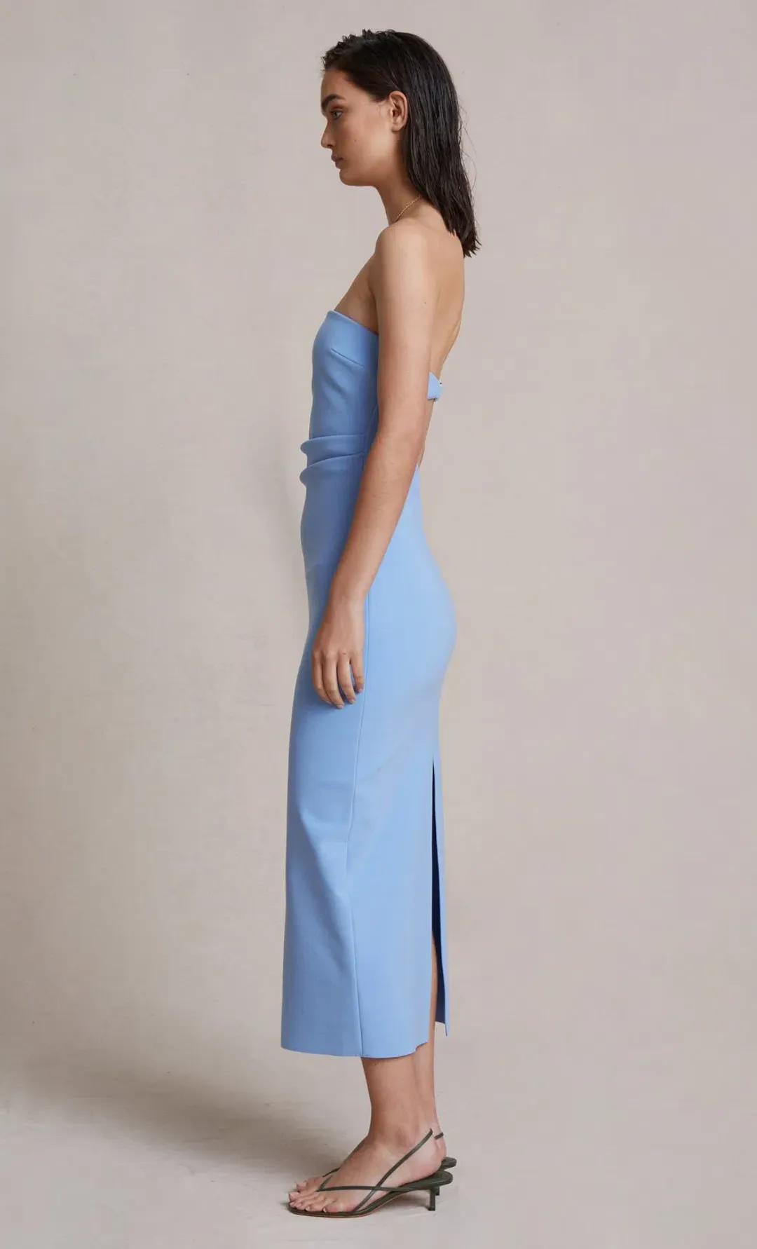 Bec and Bridge Noa Midi Dress Blue Size 6 for rent on The Volte - main image