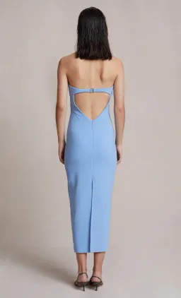 Bec and Bridge Noa Midi Dress Blue Size 6 for rent on The Volte - image 2