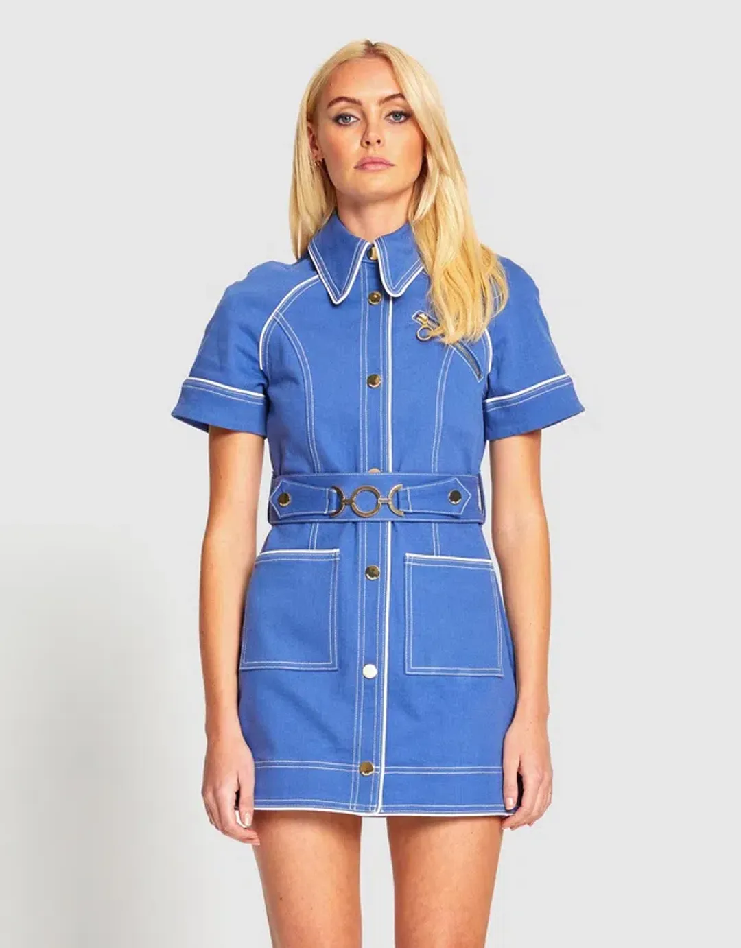 Alice McCall Saturdays Mini Dress Blue Size 4 for rent on The Volte - main image