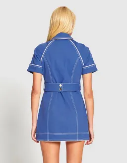 Alice McCall Saturdays Mini Dress Blue Size 4 for rent on The Volte - image 4