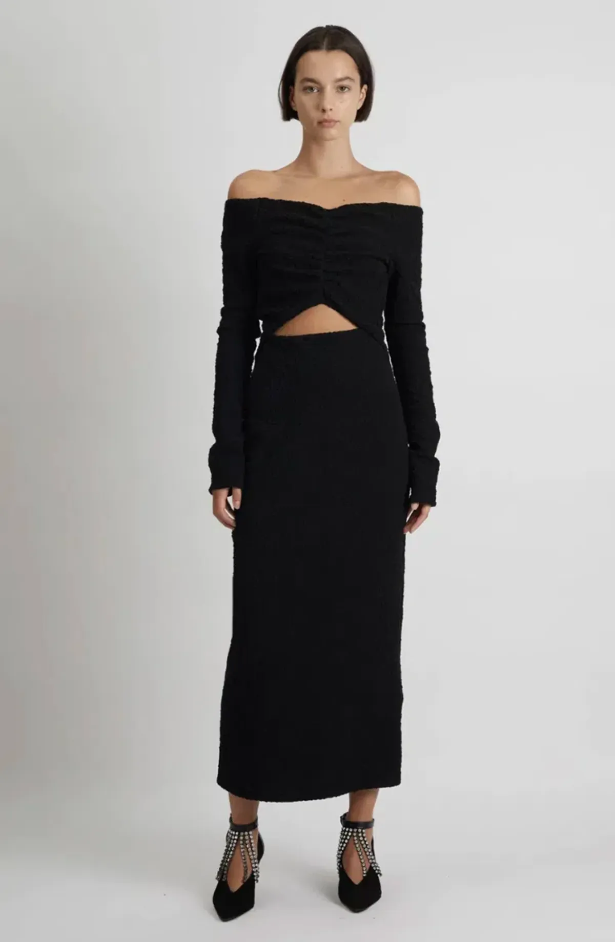 Camilla and Marc Minerva Dress Black Size 8  for rent on The Volte - main image