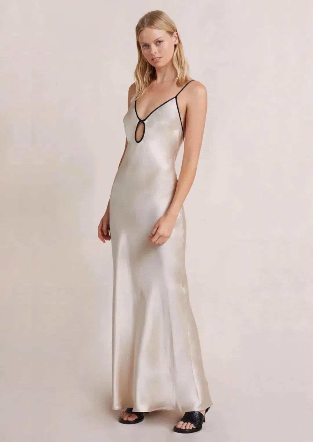 Bec & Bridge Kara Keyhole Dress Sand Size 8 for rent on The Volte - main image