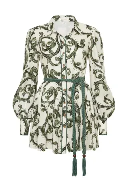 Kate Ford Zelie Short Shirt Dress Print Size 8  for rent on The Volte - image 6