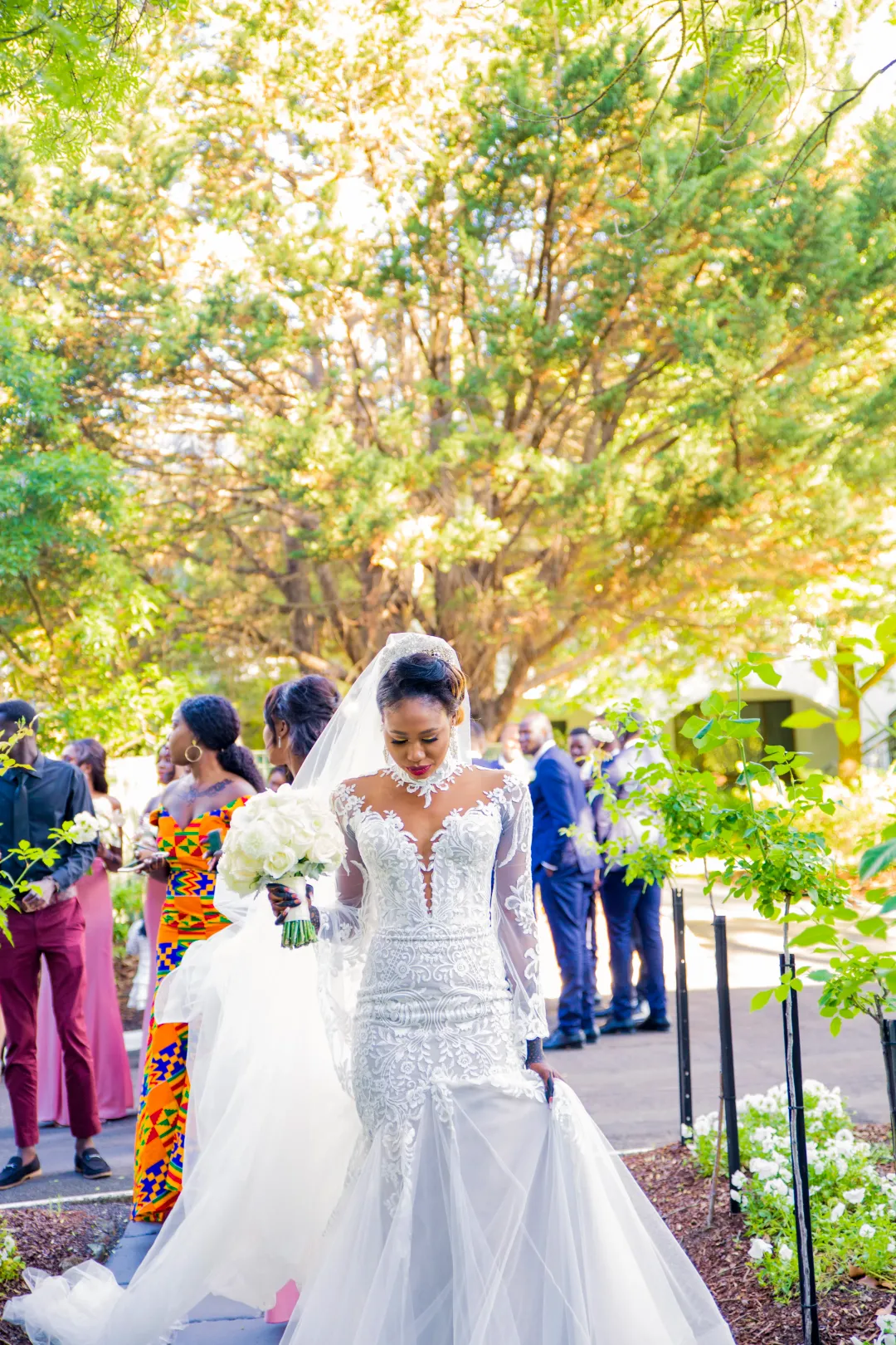 Leah Da Gloria Custom Made Wedding Dress White Size 6  for rent on The Volte - main image
