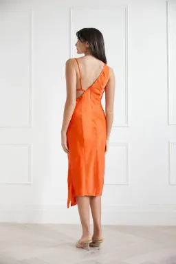 San Sloane Orisis Dress Orange Size 6  for rent on The Volte - image 3