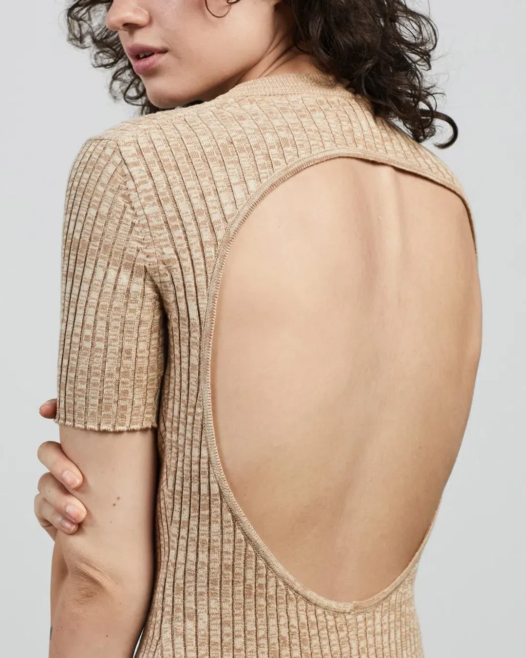 Anna Quan Sasha Dress Beige Size 10 for rent on The Volte - main image