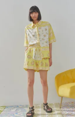 Alemais Catalina Shirt and Shorts Set Yellow Size 10 for rent on The Volte - image 1