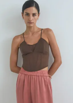 Viktoria and Woods The Sigma Bustier Brown Size 8 for rent on The Volte - image 1