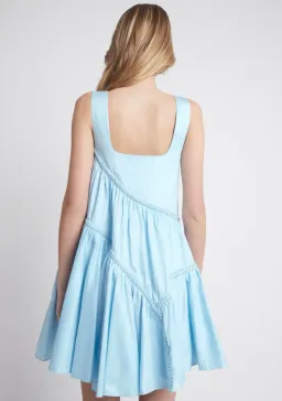 Aje Casabianca Sleeveless Braided Dress Ice Blue Size 14  for rent on The Volte - image 4