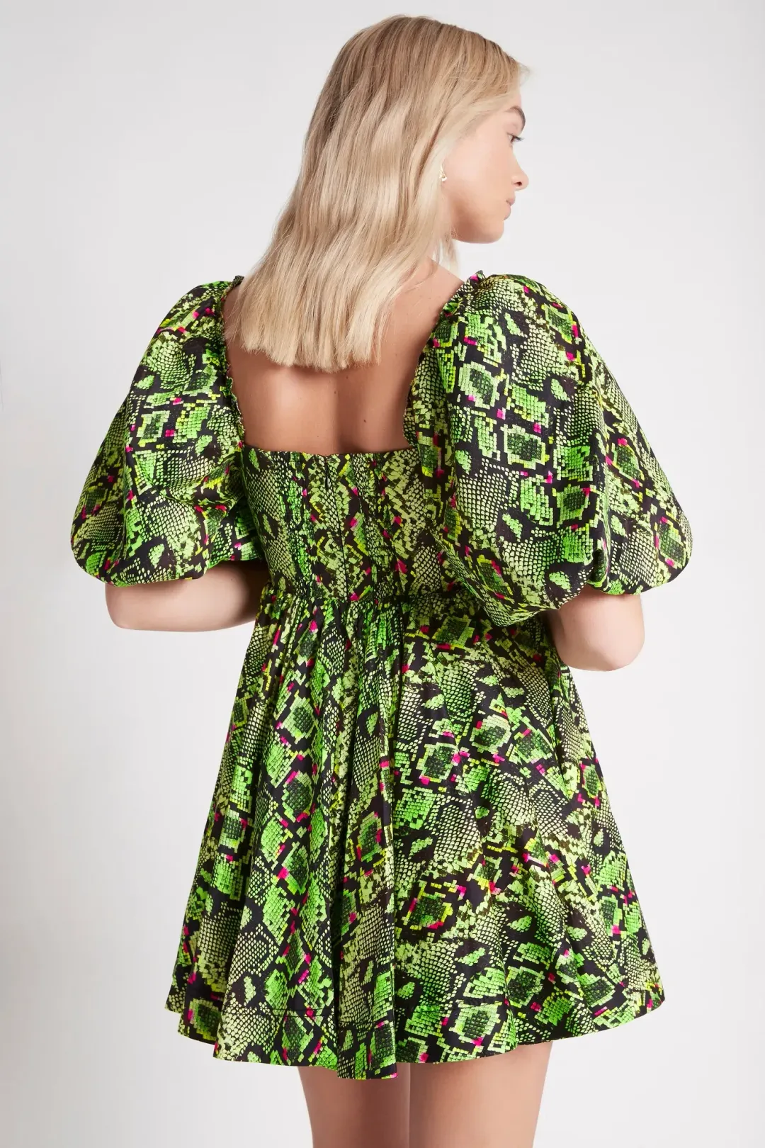 Aje Serpentine Corset Mini Dress Print Size 12 for rent on The Volte - main image