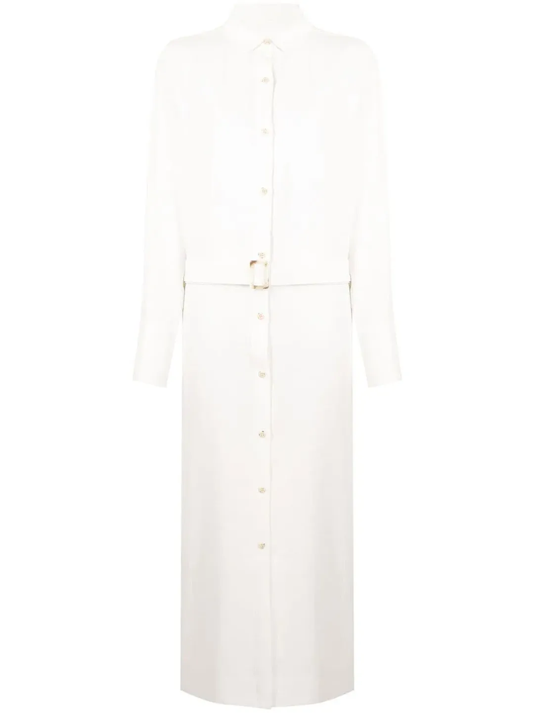 Sir The Label Clemence Shirt Dress in Ivory White Size 1 for rent on The Volte - main image
