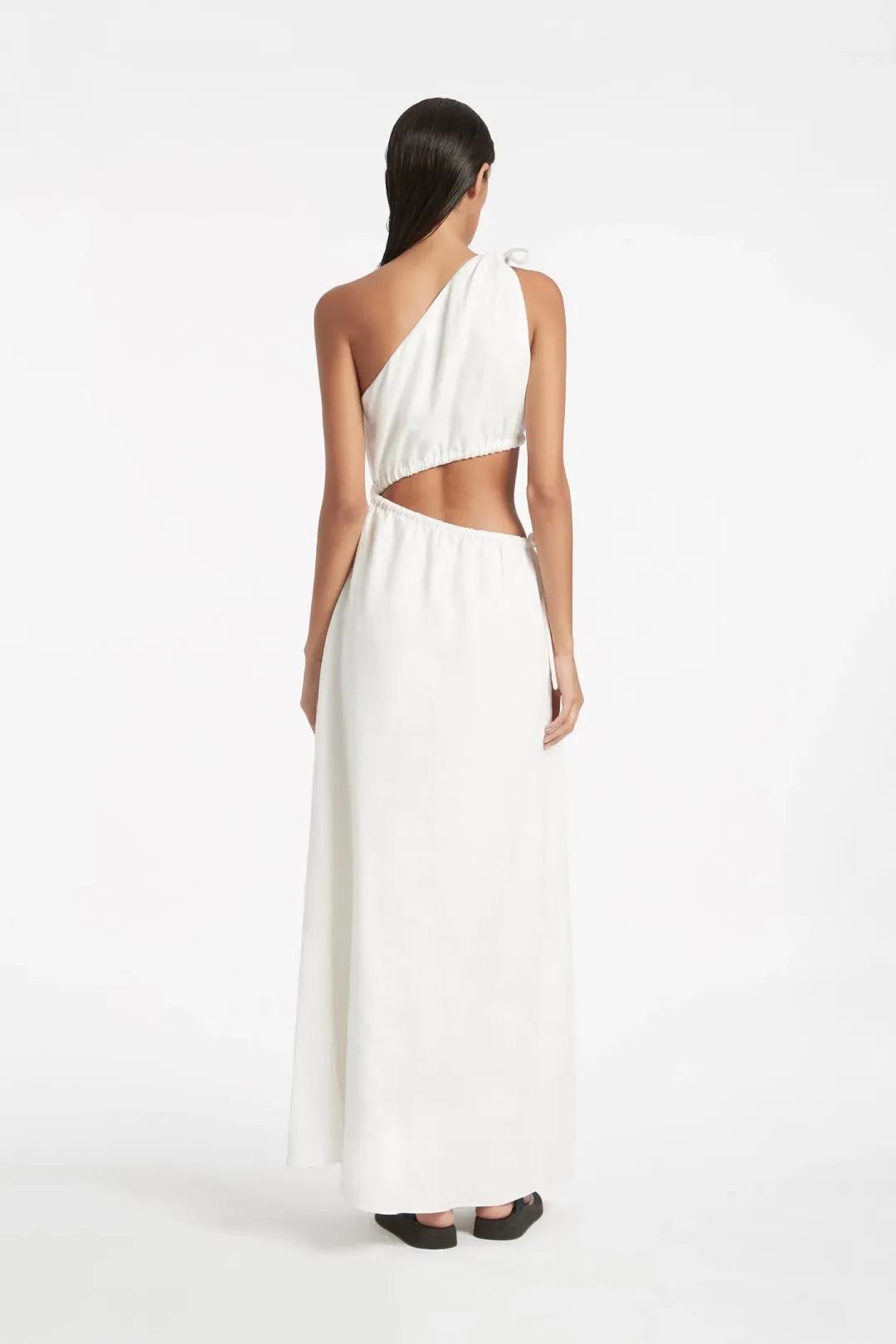 Sir The Label Blanche Asym Gown in Ivory Size 1 for rent on The Volte - main image