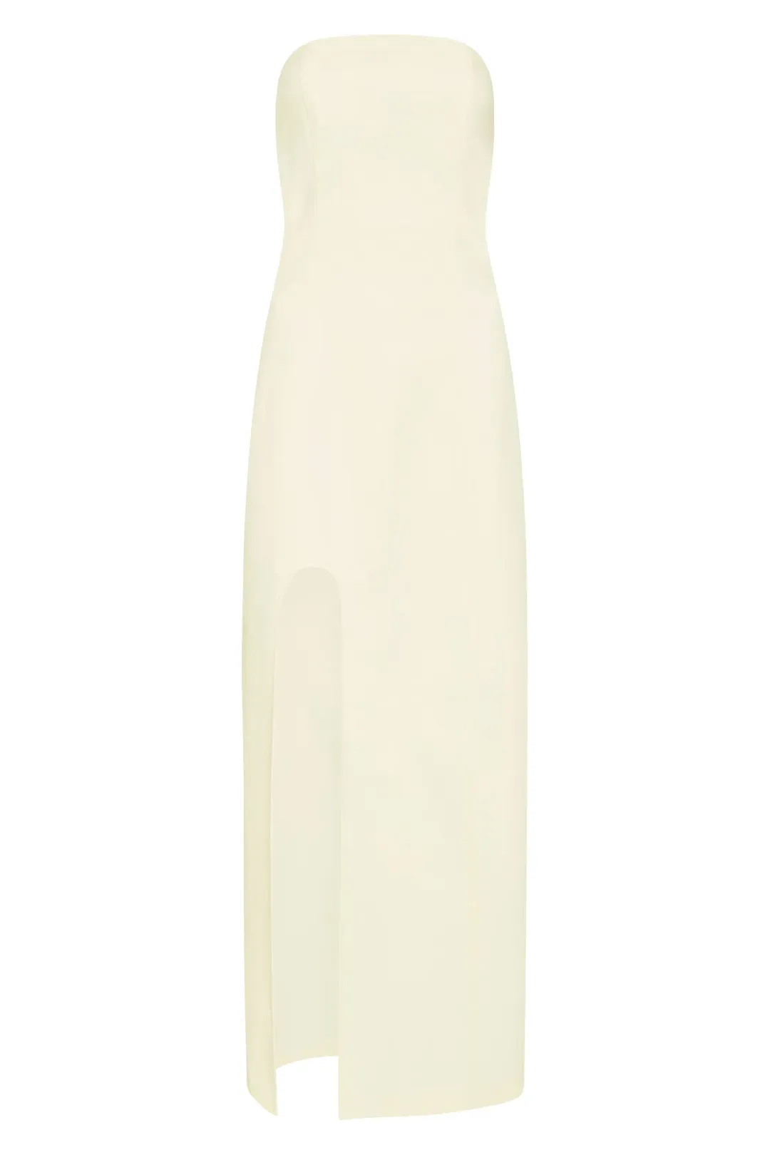 Sir The Label Marco Structured Midi Dress In Lemon Yellow Size 1 / AU 8 for rent on The Volte - main image
