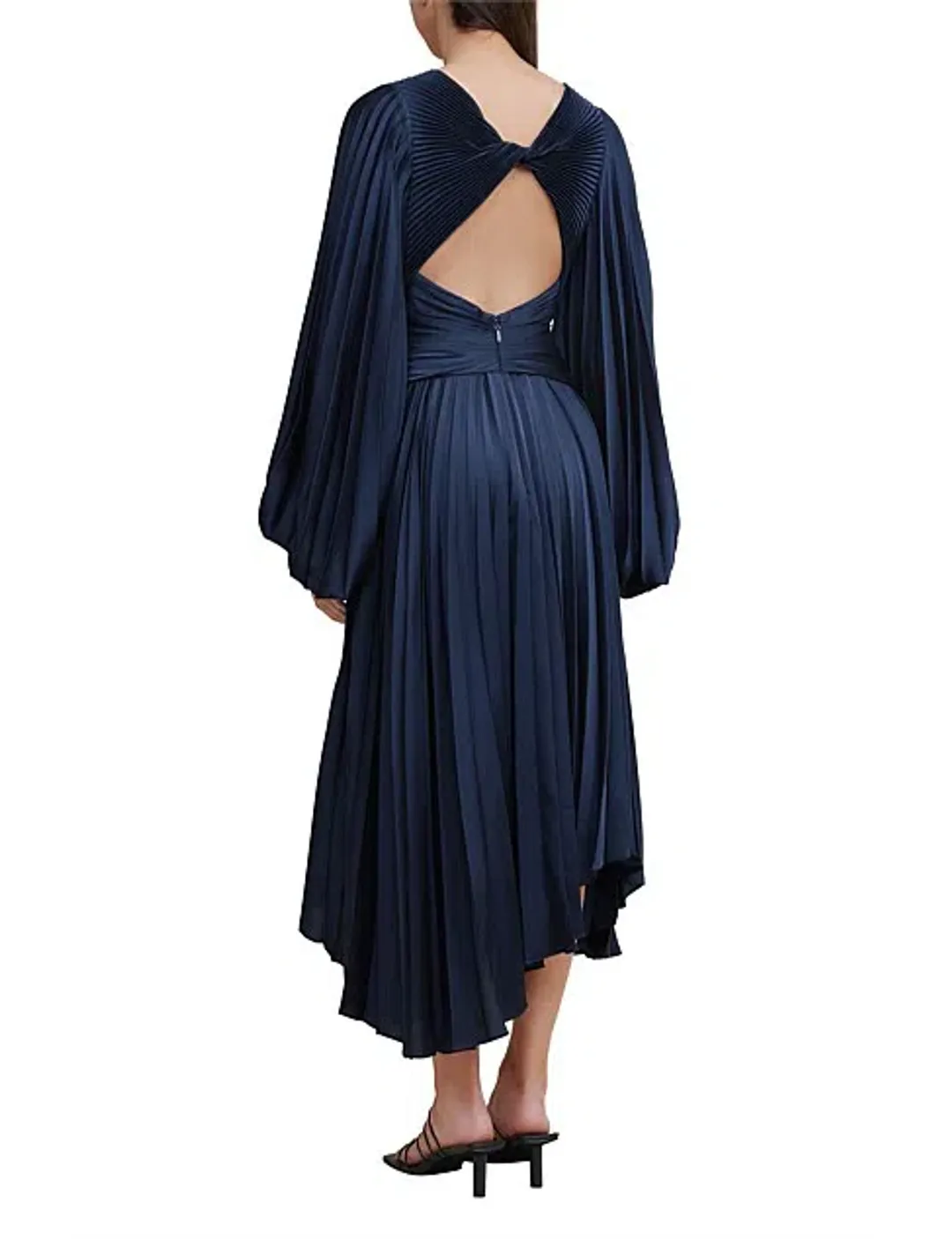 Acler Plams Dress Navy Size 8  for rent on The Volte - main image