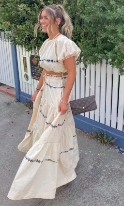 SWF Abode Crop & Skirt Set Cream Size 8 for rent on The Volte - image 5