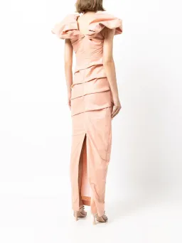 Rachel Gilbert Frey Gown Peach Size 2 / AU 10 for rent on The Volte - image 5