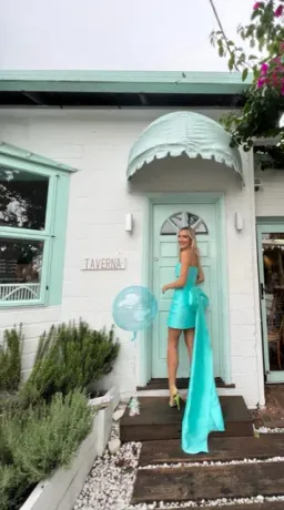 Kyha Studios Fifi Dress Aqua Size 3 / Au 6  for rent on The Volte - image 2