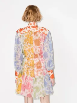 Zimmermann Postcard Lantern Mini Dress Print Size 2 for rent on The Volte - image 3