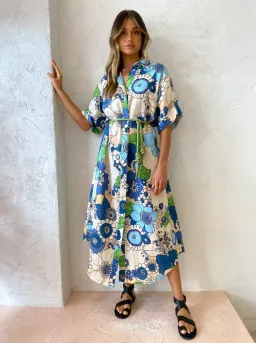 Alemais Farrah Shirt Dress Print Size 10 for rent on The Volte - image 1