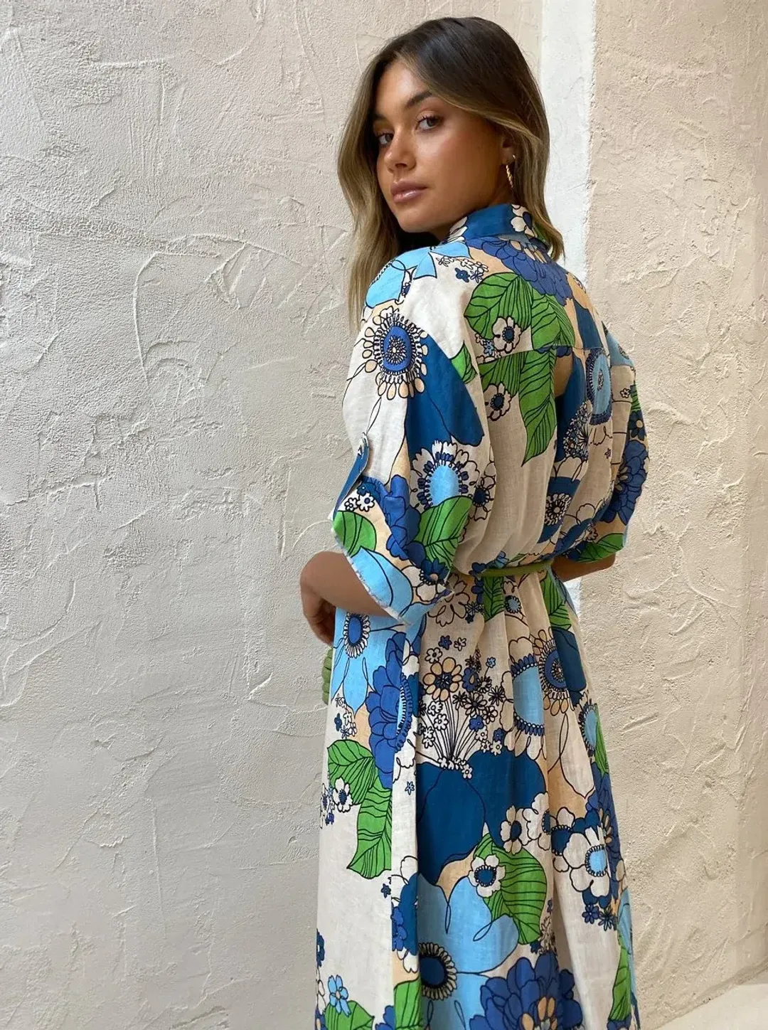 Alemais Farrah Shirt Dress Print Size 10 for rent on The Volte - main image