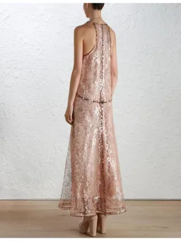 Zimmermann Lavish Mirror Lace Dress Pink Size 3 / AU 14 for rent on The Volte - image 2
