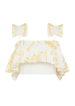 Aje Mimosa Smock Frill Cami Top Print Size 6 for rent on The Volte - image 3