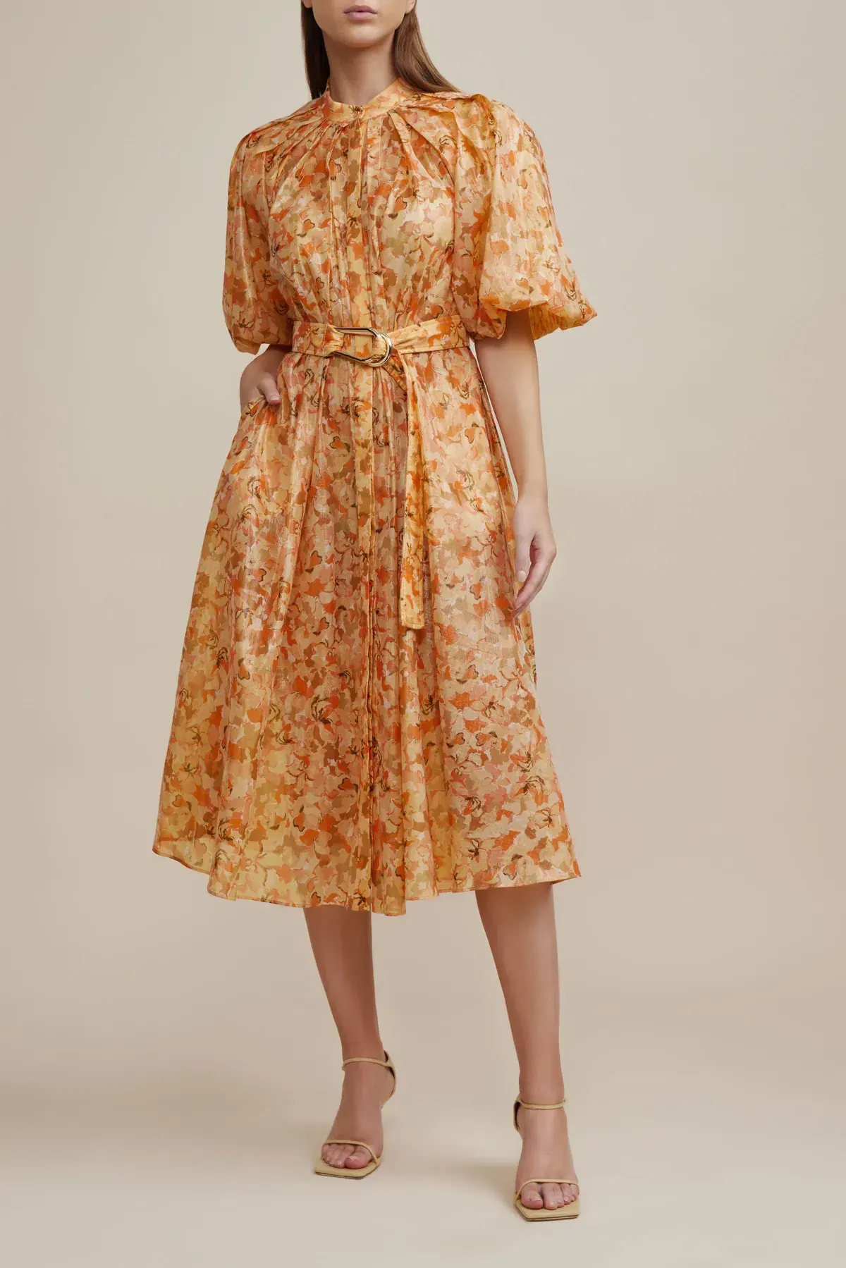 Acler Cranhurst Dress Peach Size 6 for rent on The Volte - main image