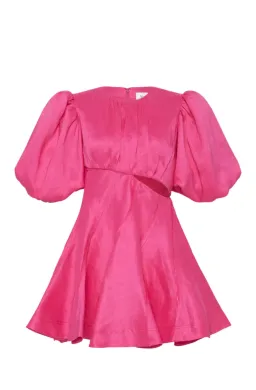 Aje Admiration Asymmetric Mini Dress Pink Size 8 for rent on The Volte - image 4