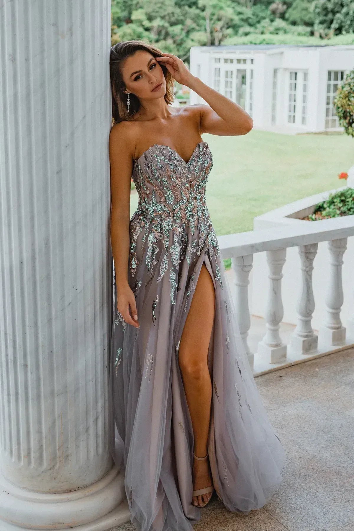 Tania Olsen Delhi Dress in Lilac Size 4 for rent on The Volte - main image