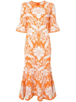 Alice McCall Sittin Pretty Midi Dress Orange Size 8  for rent on The Volte - image 3