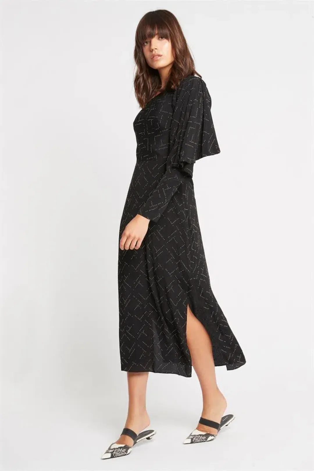 Sass & Bide Space Oddity One Shoulder Dress Black Size 8  for rent on The Volte - main image
