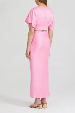 Acler Celcil Confetti Pink Top and Skirt Set Pink Size 8 for rent on The Volte - image 2