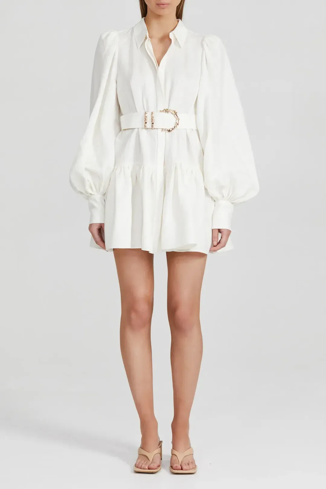 Acler Sherwood Dress Ivory White Size 6 for rent on The Volte - main image