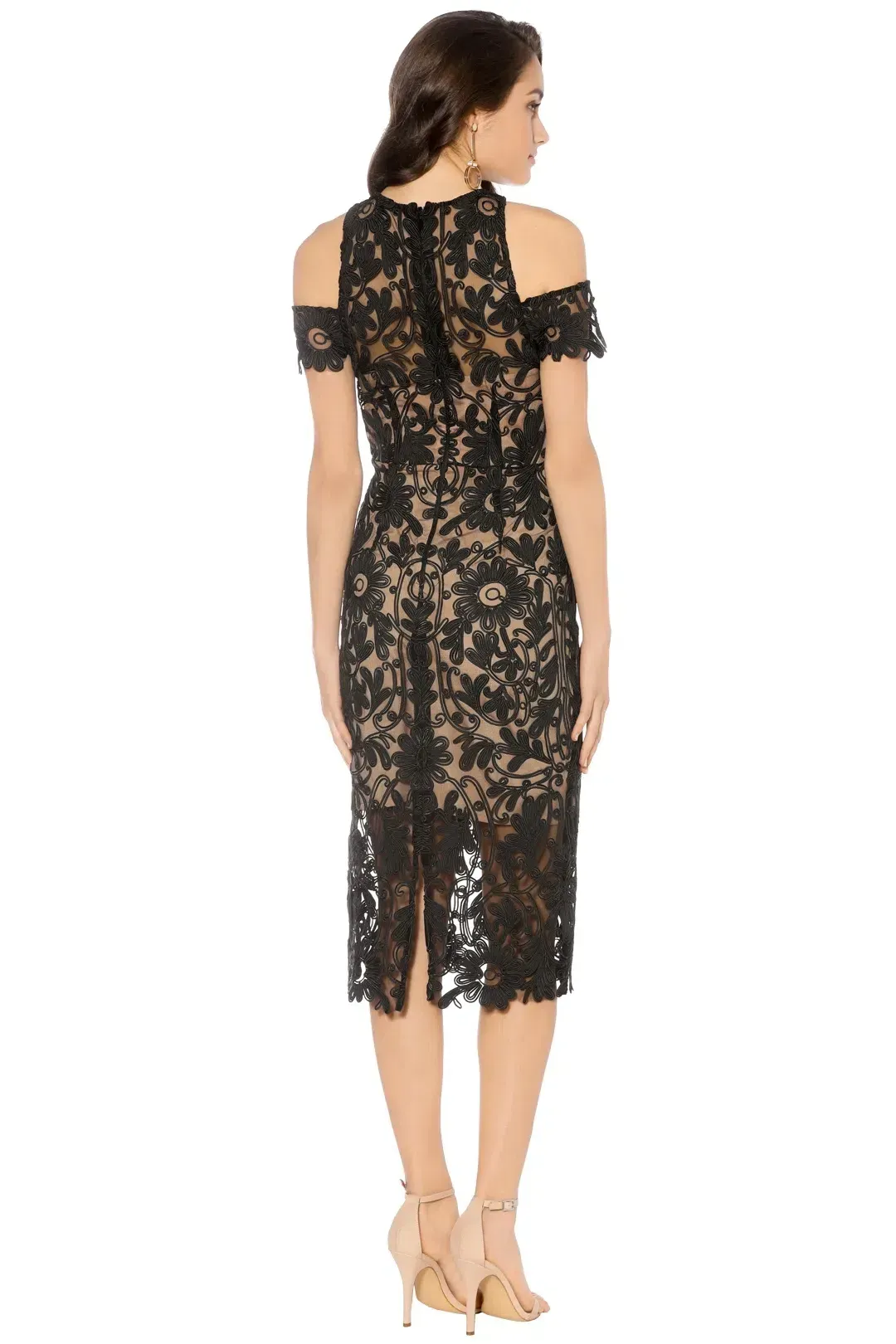 Thurley Eden Midi Dress Black Size 8 for rent on The Volte - main image