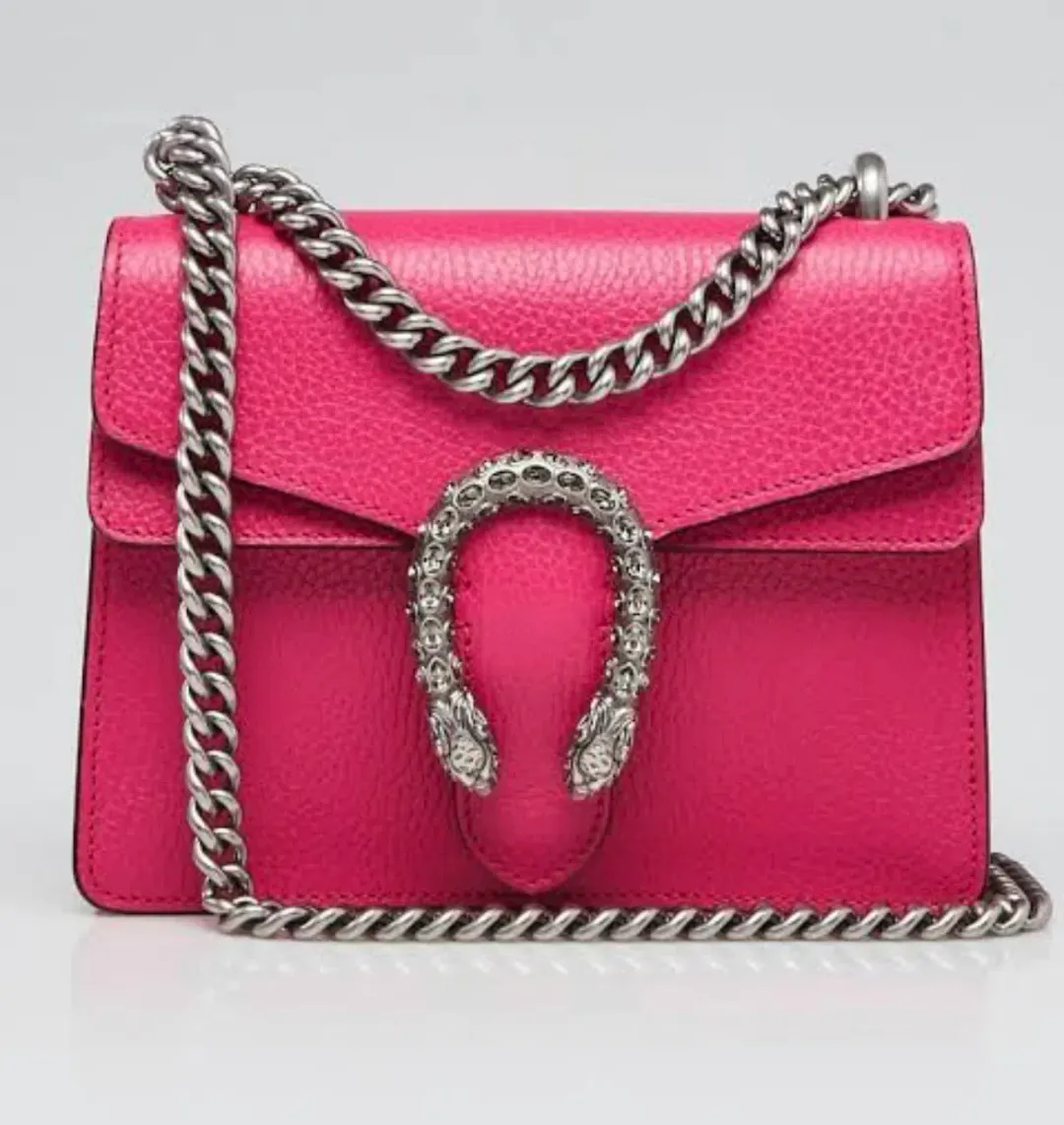 Gucci Dionysus Mini Leather Bag Pink for rent on The Volte - main image