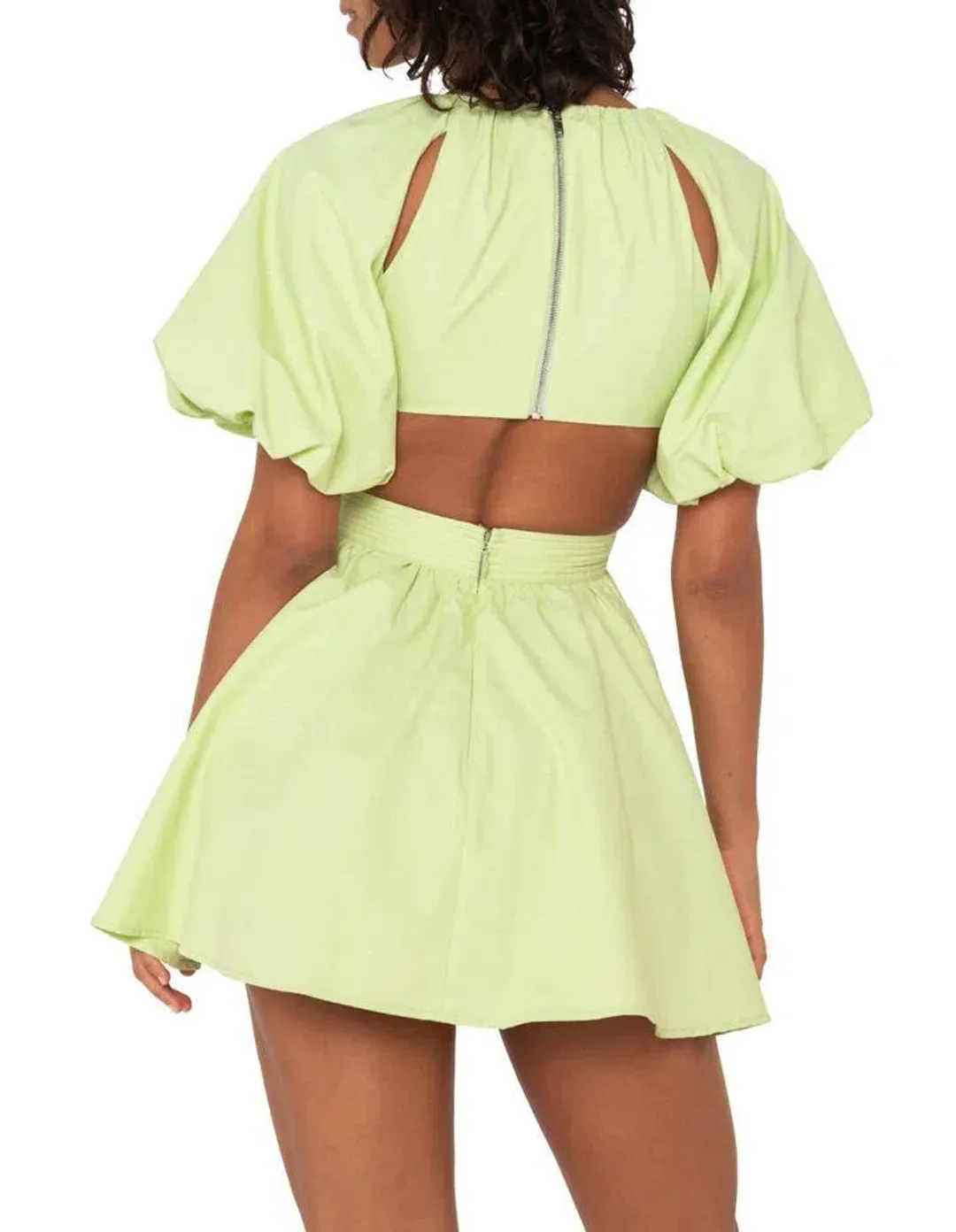 Mossman The Seahaze Mini Dress Green Size 8 for rent on The Volte - main image